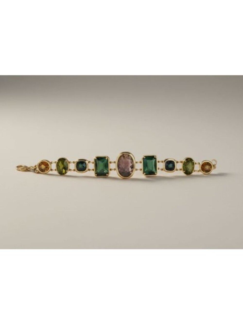 CAROLEE Multicolour Resin Acrylic Link Bracelet, 1990s Vintage